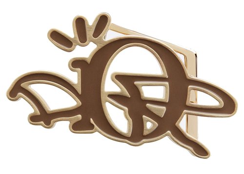 Dior x CACTUS JACK Belt Buckle - Gold/Coffee Brown