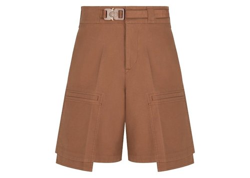 Dior x CACTUS JACK Cargo Bermuda Shorts - Coffee Brown - 283C150A4451_C130