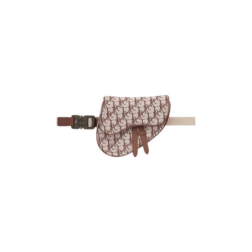 Dior x Cactus Jack Oblique Jacquard Mini Saddle Bag | Brown | Size Onesize - 1ADPO022JODH24E