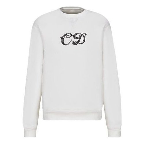 Dior x Kenny Scharf CD Embroidery Crew - White - 193J687A0531-C089