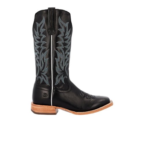 Durango Arena Elite Embroidered Square Toe Pull On Cowboy Boots - Black - DR.D0499