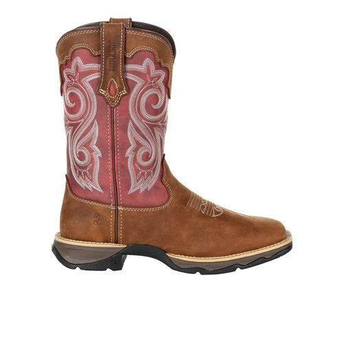 Durango Lady Rebel by Durango Square Toe Pull On Cowboy Boots - Brown - DR.D0349