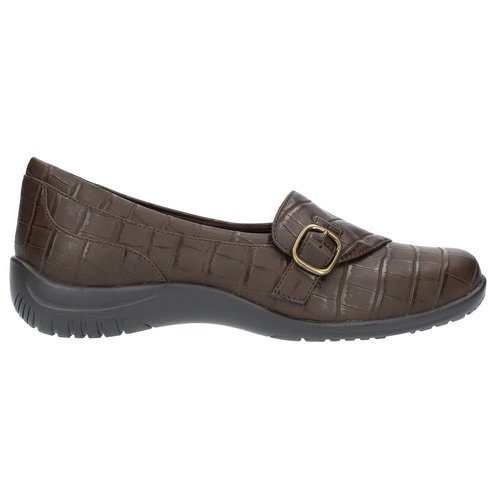 Easy Street CinnamOn Croc Slip On Flats - Brown - 31.3218