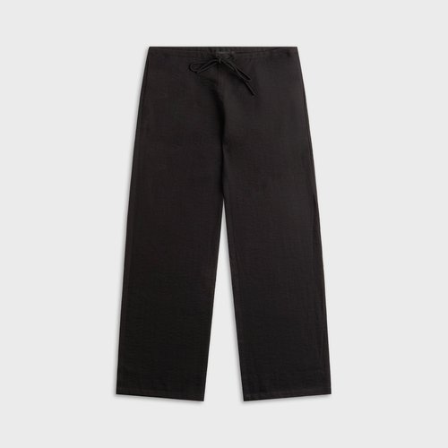 EB Denim Wren Loose Pull On Pant - Black Linen - W7305WLPOPBLA