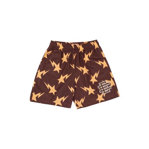 Eric Emanuel x A Bathing Ape Miami Basic Short - Brown/Yellow