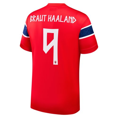 Erling Braut Haaland Norway National Team 2026 Stadium Home Nike Dri-FIT Soccer Jersey - Red - NN203949385-NOR