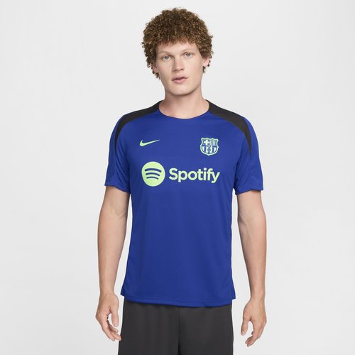 FC Barcelona Strike Third Nike Dri-FIT Soccer Knit Short-Sleeve Top - Old Royal/Old Royal/Anthracite/Lime Blast - FQ2609-418