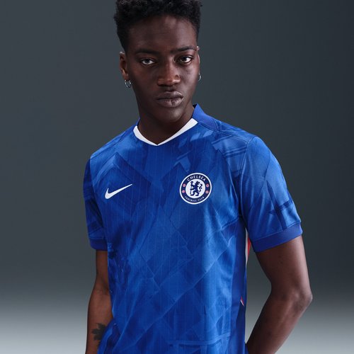 Chelsea FC 2025/26 Stadium Home Nike Dri-FIT Soccer Replica Jersey - Rush Blue/White/Speed Red/White - HJ4589-496