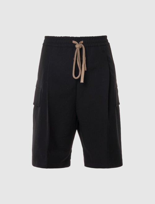 Short Cargo Noir Fear Of God - Taille M - Laine Vierge Et Coton - Neuf Avec étiquettes