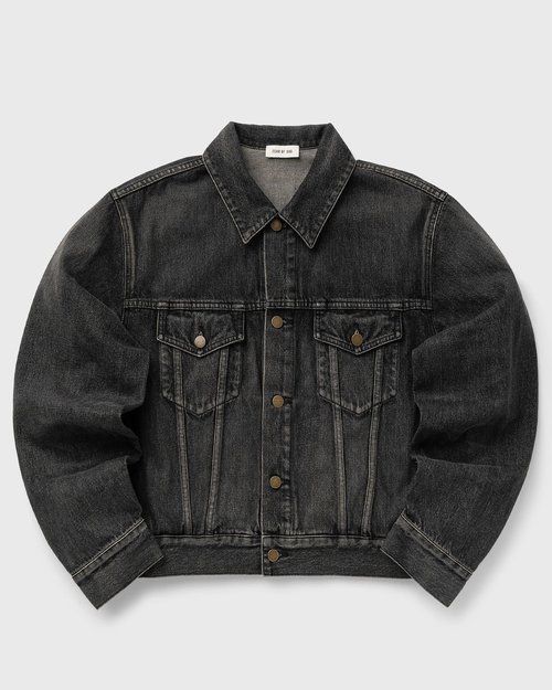 Fear of God Black Denim Trucker Jacket - Worn Black - FG25FW42-422DNM-003