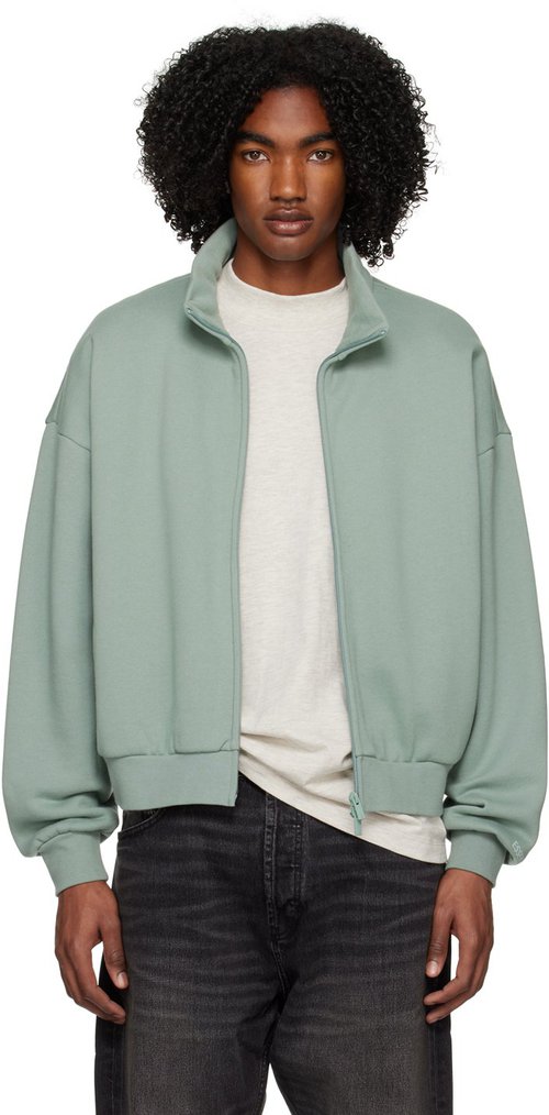 Fear of God ESSENTIALS Blue Full Zip Jacket - Sycamore - 192BT225071FW