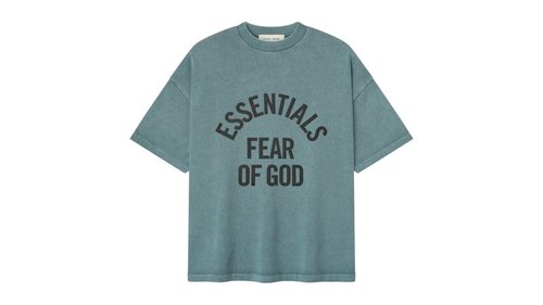 Fear of God Essentials Campus 90's Short-Sleeve Tee - Faded Coastal - 125SP262003F