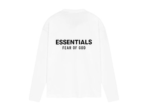 Fear of God Essentials Classic Long-Sleeve Tee - Bright White - 125AS254202F