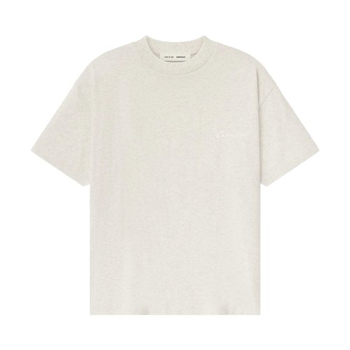 Fear of God Essentials Classic Short-Sleeve Tee - Oatmeal Heather - 125HO254192F