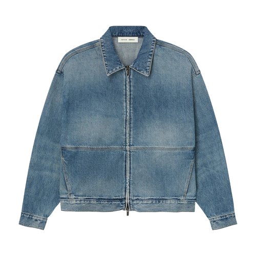 Fear of God Essentials Denim Trucker Jacket | Size M - Classic Blue - 202SP254270F