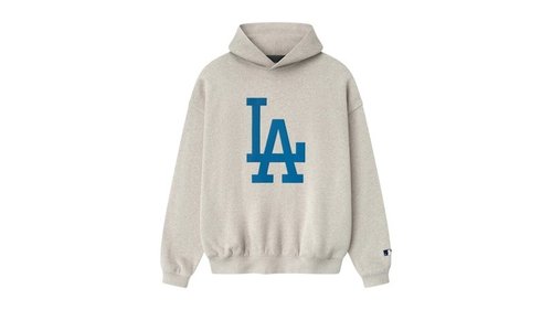 Fear of God Essentials Dodgers Sport Hoodie - Heather Stone - 192ML254209F