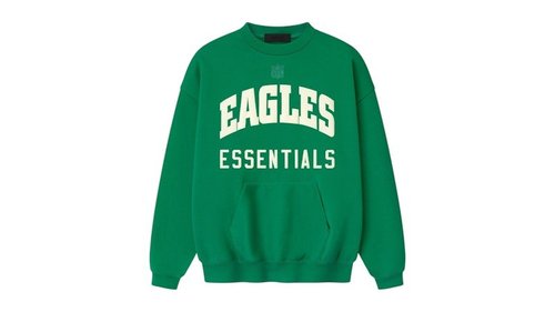 Fear of God Essentials Eagles Sport Crewneck Sweatshirt - Golf Green - 192NF256518F