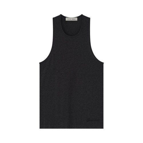 Fear of God Essentials Embroidered Essential Tank - Vintage Black - 125HO254231F