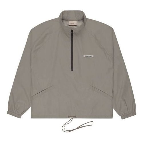 Fear of God Essentials FW20 Half Zip Track Jacket - Grey - FOG-FW20-359