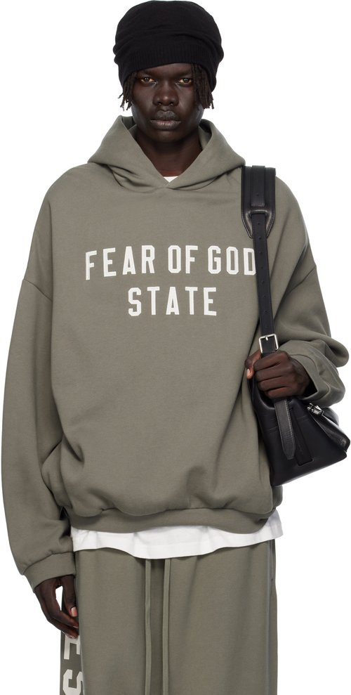 Fear of God Essentials 90s Hoodie - Moss - 192SP256217F