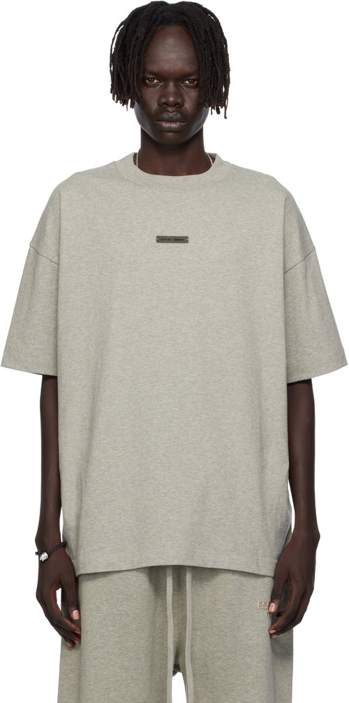 Fear of God Essentials Classic Tee - Concrete Heather - 125SP254195F