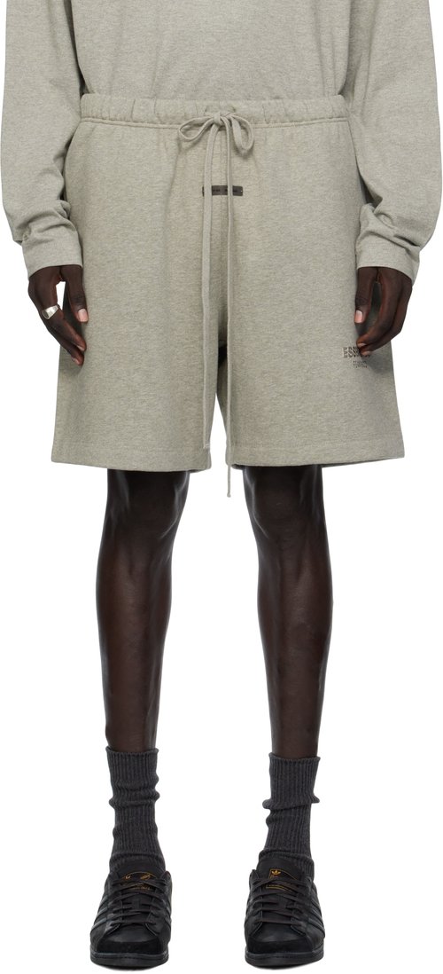 Fear of God Essentials Classic Fleece Sweatshort - Concrete Heather - 160SP252005F