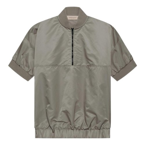 Fear of God Essentials Half Zip Pullover - Grey/Brown - FOG-SS22-244