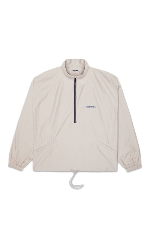 Fear of God Essentials Half Zip Track Jacket - Moss