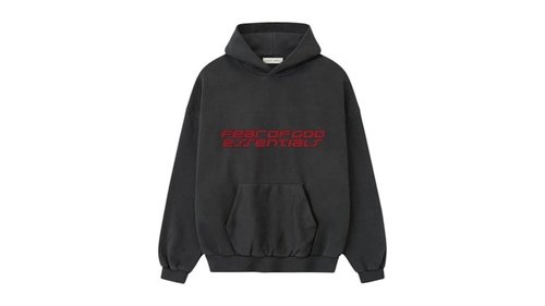 Fear of God Essentials Heavy Fleece 90's Hoodie - Iron Grey