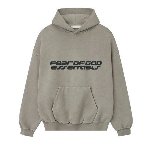 Fear of God Essentials Heavy Fleece 90s Hoodie - Smoke Grey - 192HO256561F