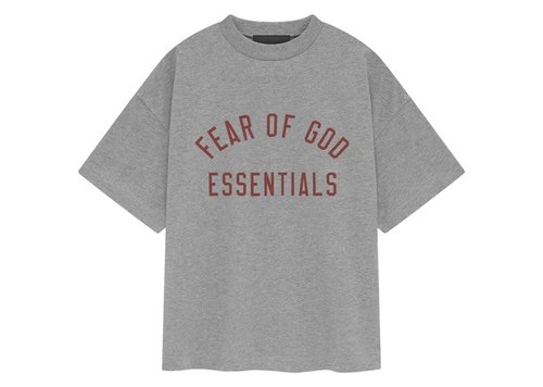 Fear of God Essentials Jersey Crewneck Tee - Dark Heather - 785BT241351K