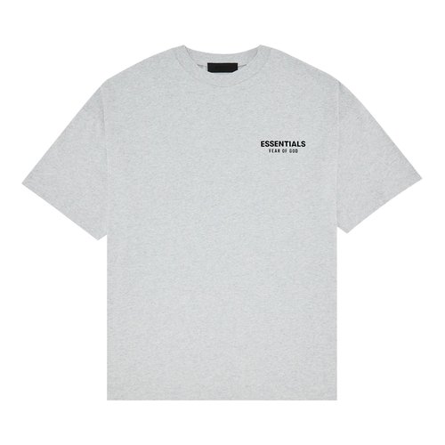 Fear of God Essentials Jersey Crewneck Tee - Light Heather Gray - 125HO244368F