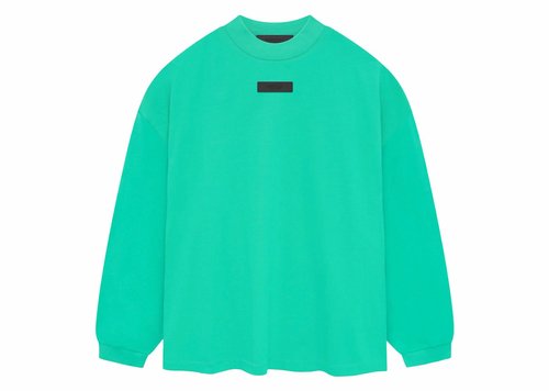 Fear of God Essentials Long Sleeve Tee Shirt - Mint Leaf