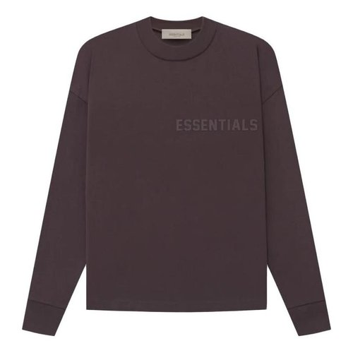 Fear of God Essentials Long-Sleeve Tee - Plum purple - FOG-SS23-077