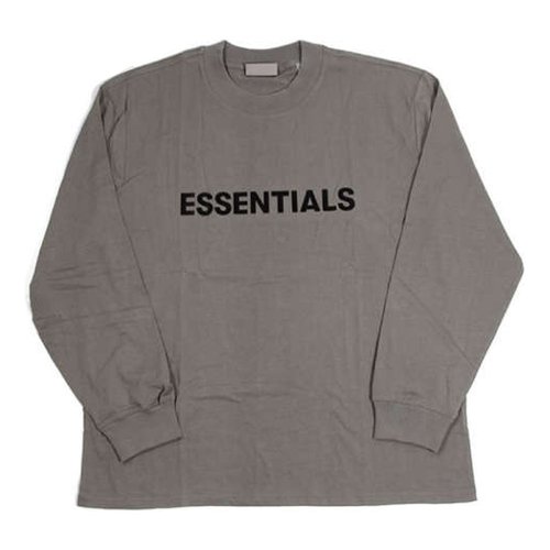 Fear of God Essentials Long Sleeves T-Shirt - Grey - 125SP222023F