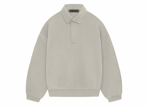 Fear of God Essentials Longsleeve Polo Shirt - Seal