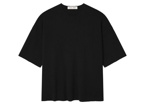 Fear of God Essentials Merino Short Sleeve Tee Shirt - Jet Black - 192SP256480F