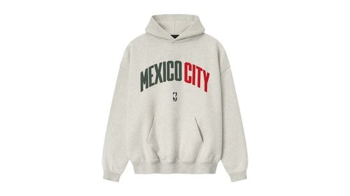Fear of God Essentials Mexico City 90s Hoodie - Oatmeal Heather/Light Heather - 192MX256706F