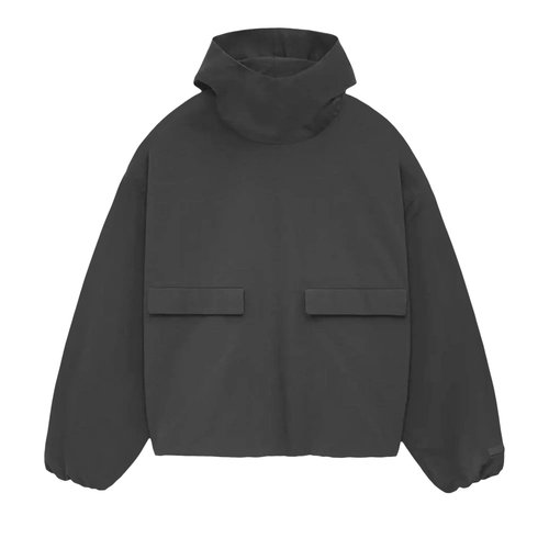 Fear of God Essentials Military Nylon Hooded Anorak - Black - 202BT244780F