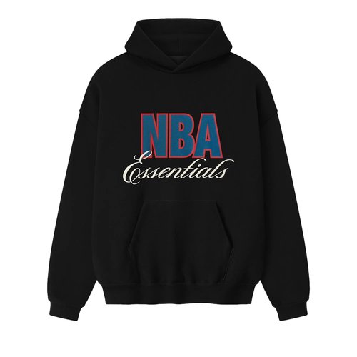 Fear of God Essentials NBA 90s Hoodie - Concrete Heather/Canyon - 192NB256701F