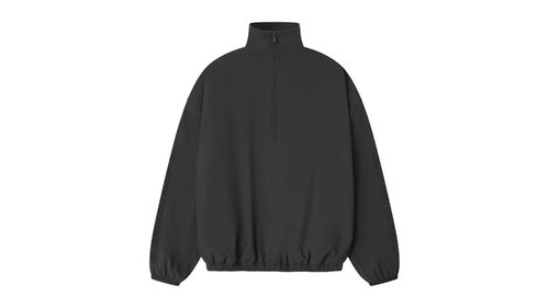 Fear of God Essentials Nylon Half Zip Track Jacket - Iron Grey - 202HO255171FW
