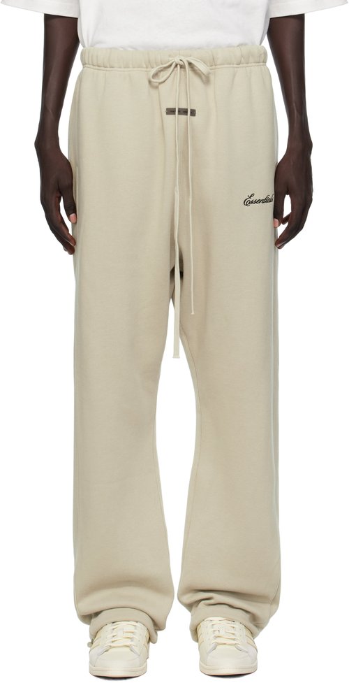 Fear of God Essentials Relaxed Fleece Sweatpant With Piping - Abbey Stone/Abbey Stone - 130SP258066F