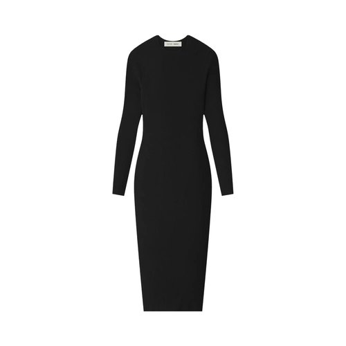 Fear of God Essentials Rib Long-Sleeve Dress - Vintage Black - 192HO259021FW