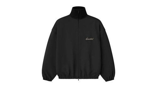 Fear of God Essentials Signature Full Zip Track Jacket - Vintage Black - 202SP264591F