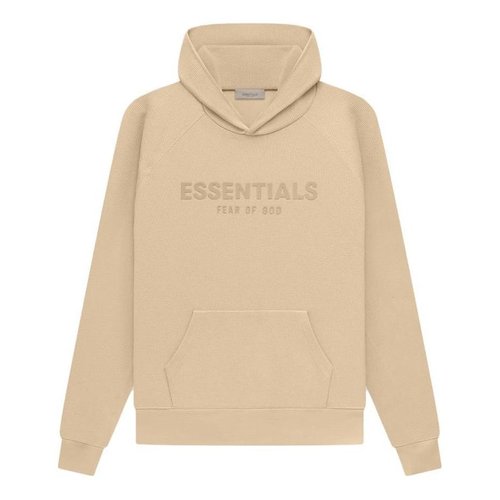 Fear of God Essentials SS23 waffle raglan Hoodie - Sand - FOG-SS23-035