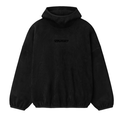 Fear of God Essentials Suede Fleece Modern Hoodie - Vintage Black - 192HO256941F