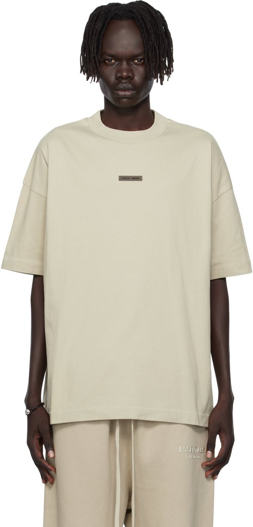Fear of God Essentials Classic Short-Sleeve Tee - Abbey Stone - 125SP254196F