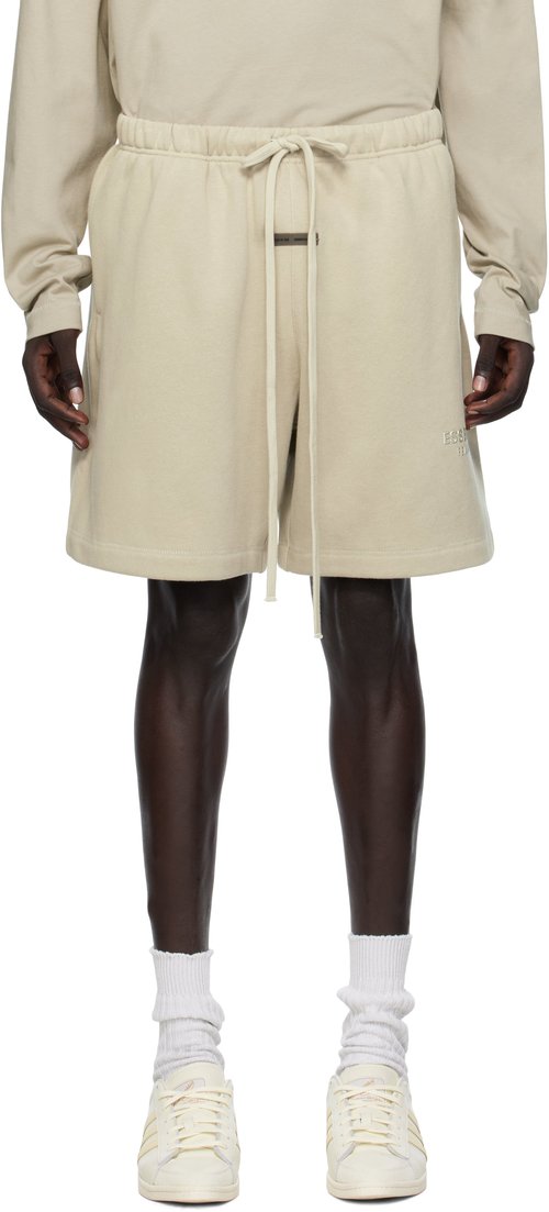 Fear of God Essentials Classic Fleece Sweatshort - Abbey Stone - 160SP252006F