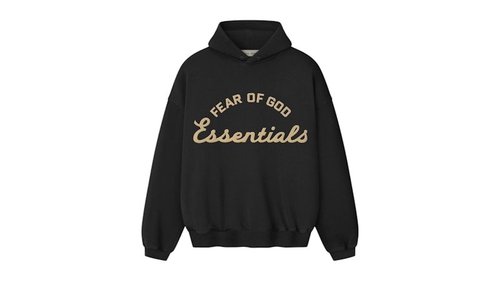 Fear of God Essentials 90's Hoodie - Faded Black - 192SP264461F