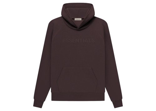 Fear of God Essentials Waffle Raglan Hoodie - Plum